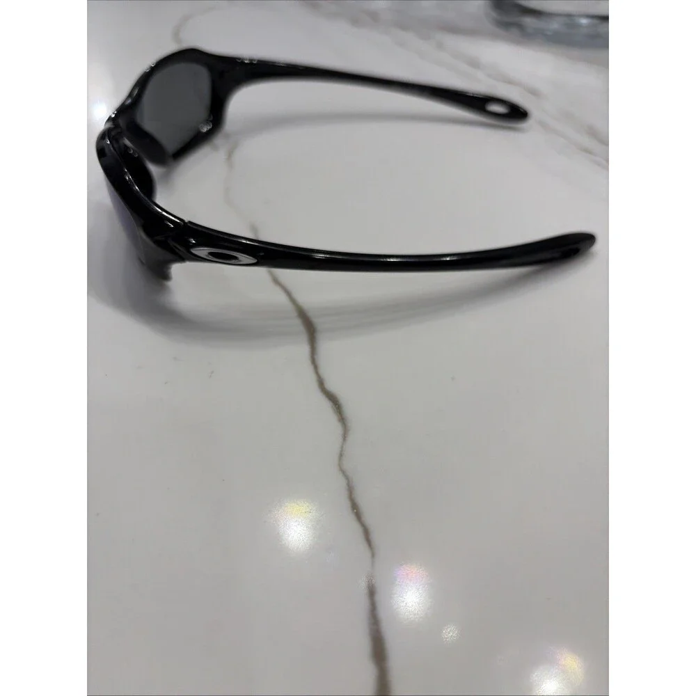 Kid's Oakley XS FIVE Polished Black/Blue Iridium Sunglasses 03-450 40-20 Youth
